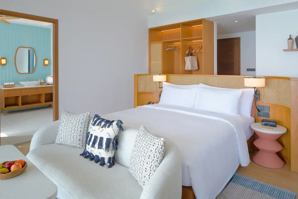 Dusit D2 Maldives Overwater Pool Villa Bedroom