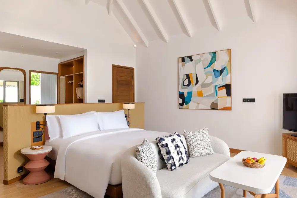 Dusit D2 Maldives Beach Pool Villa Bedroom