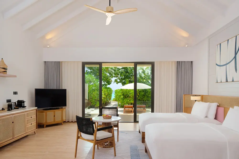 Dusit D2 Maldives Beach Pool Villa Twin Bedroom