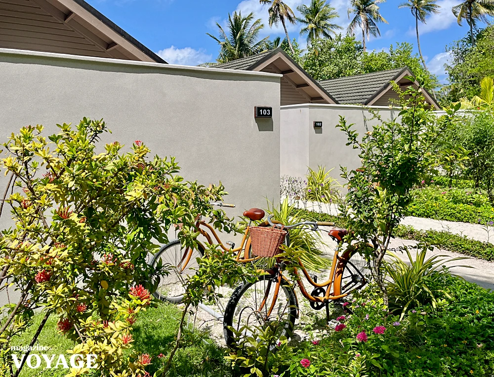 몰디브 미루 비치풀빌라 특전 무료 자전거