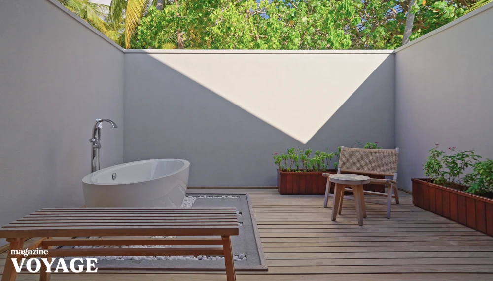 몰디브 미루 비치풀빌라 욕조