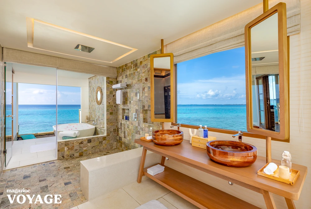 몰디브 라 길리 워터풀빌라 욕실