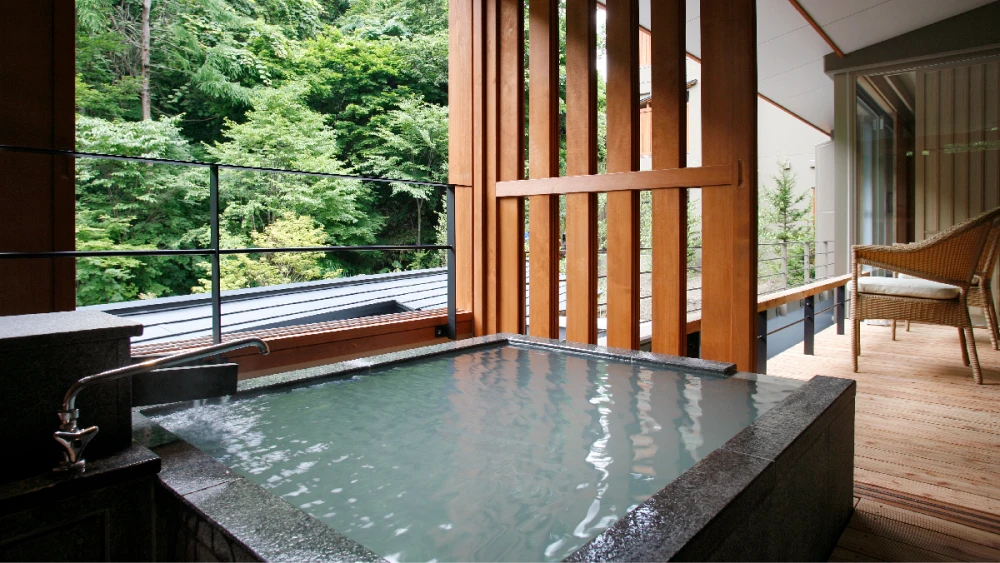 노보리베츠 온센교 다키노야 객실 내 온천탕