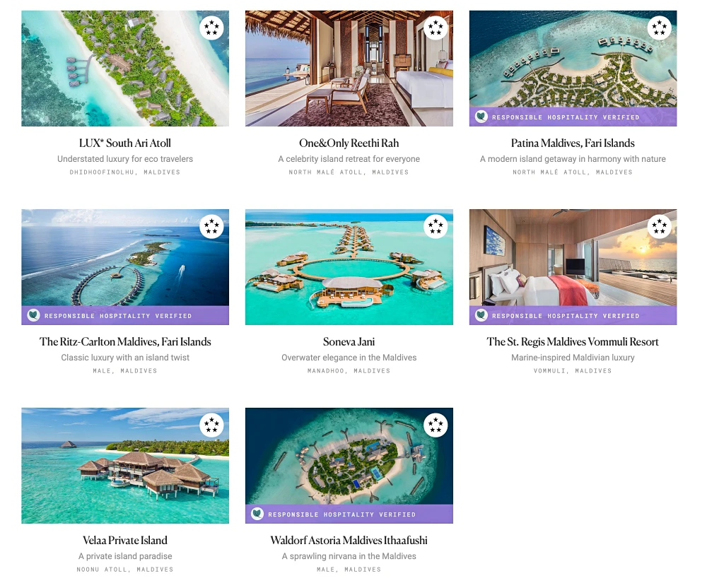 포브스 선정 몰디브 5성급 럭셔리 리조트 no.7~14